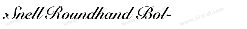 :Snell Roundhand Bol字体转换